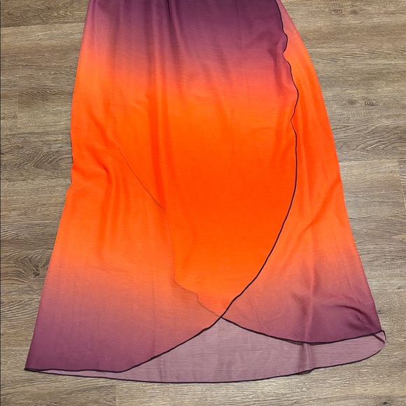 brand new women’s elif purple and orange flowy dress - Picture 2 of 5
